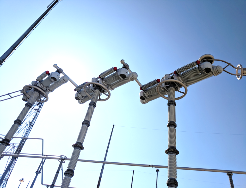 CONDIS AIS grading capacitors in substation